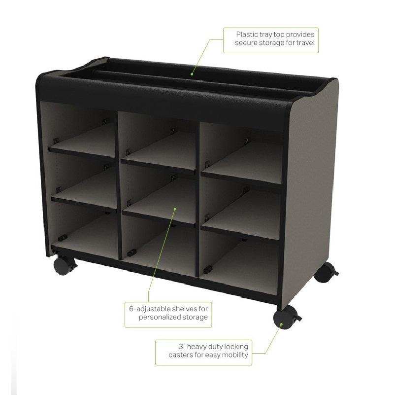 Horizon Makerspace Series Mobile Cubbie Storage