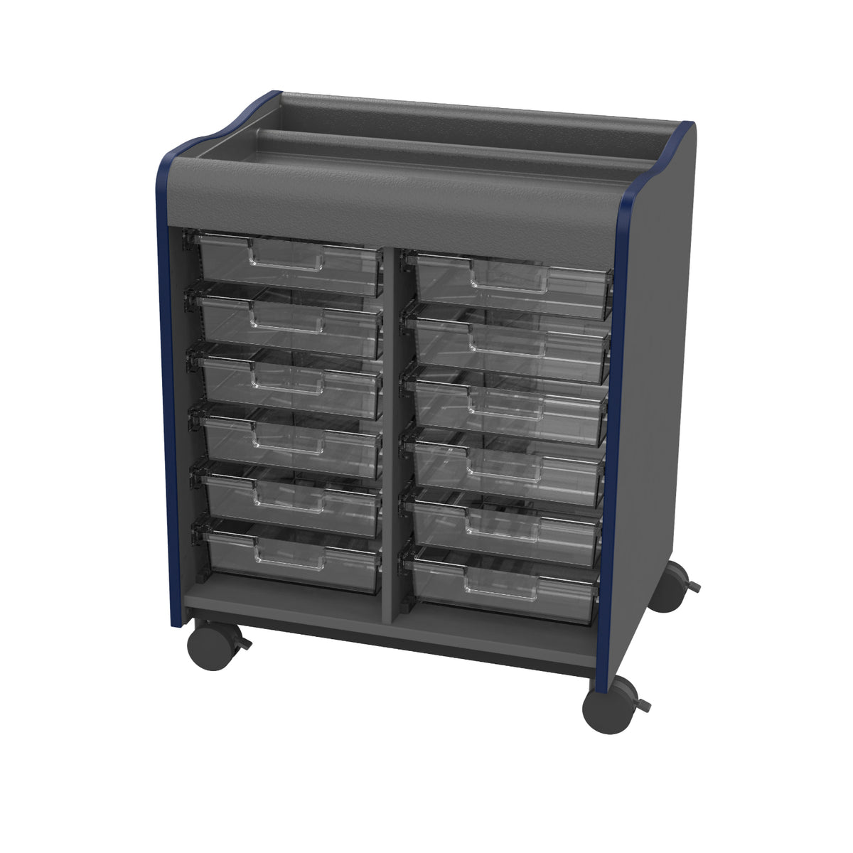 Horizon Makerspace Series 12-Tray Mobile Storage Cart