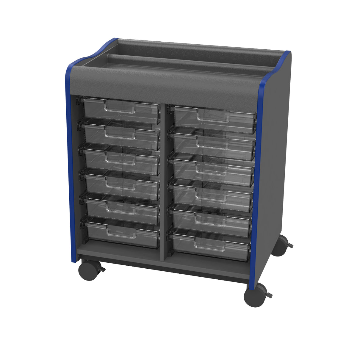 Horizon Makerspace Series 12-Tray Mobile Storage Cart