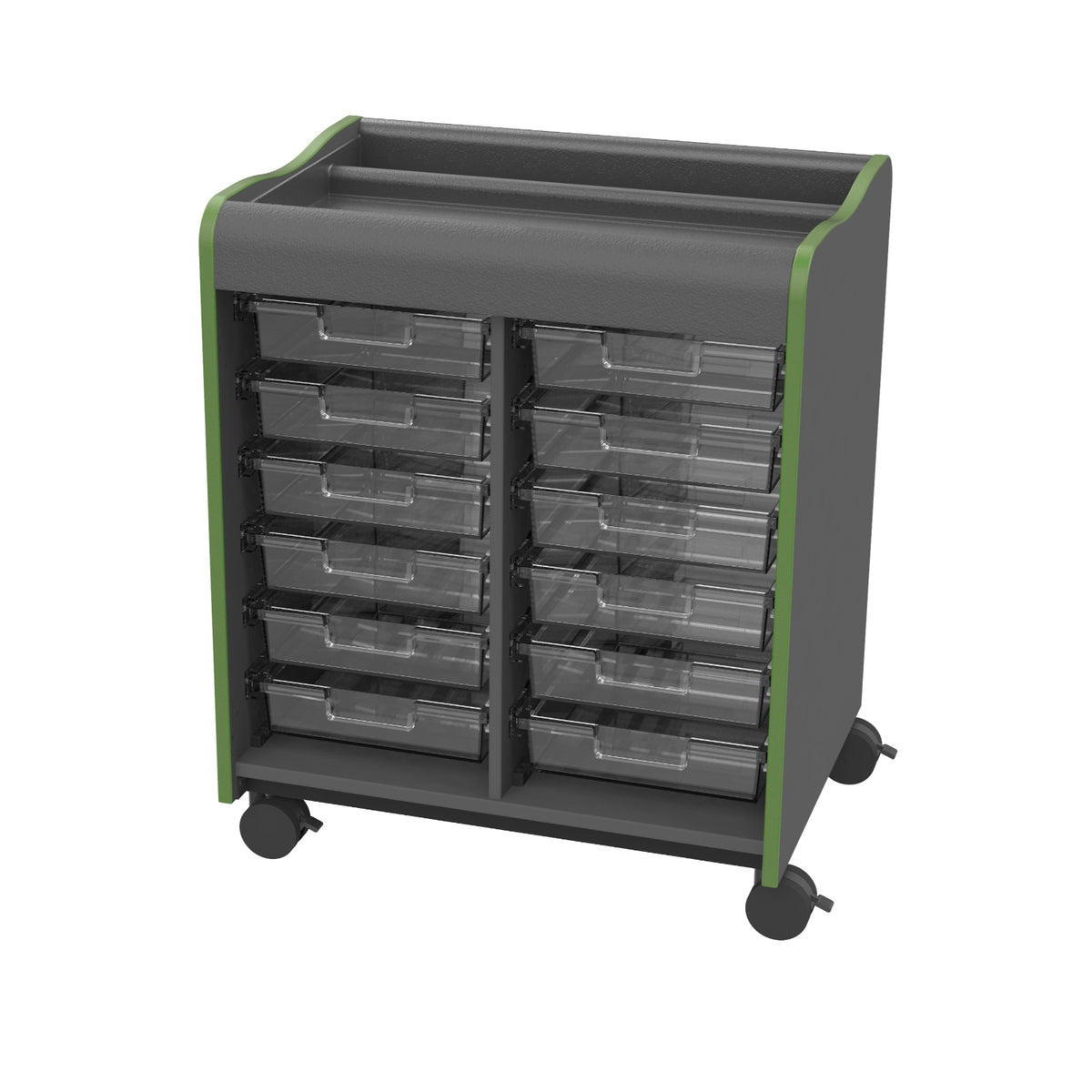 Horizon Makerspace Series 12-Tray Mobile Storage Cart