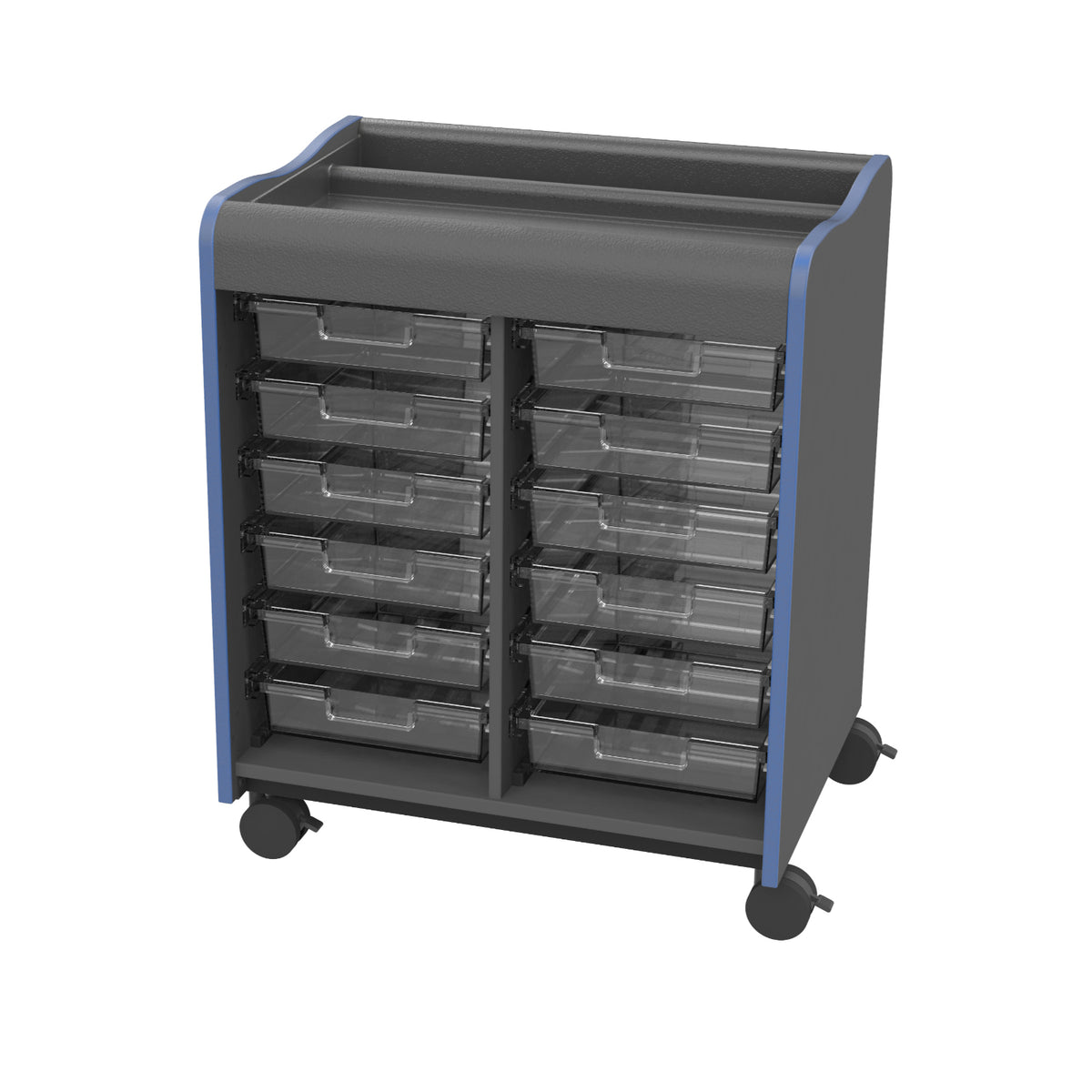 Horizon Makerspace Series 12-Tray Mobile Storage Cart