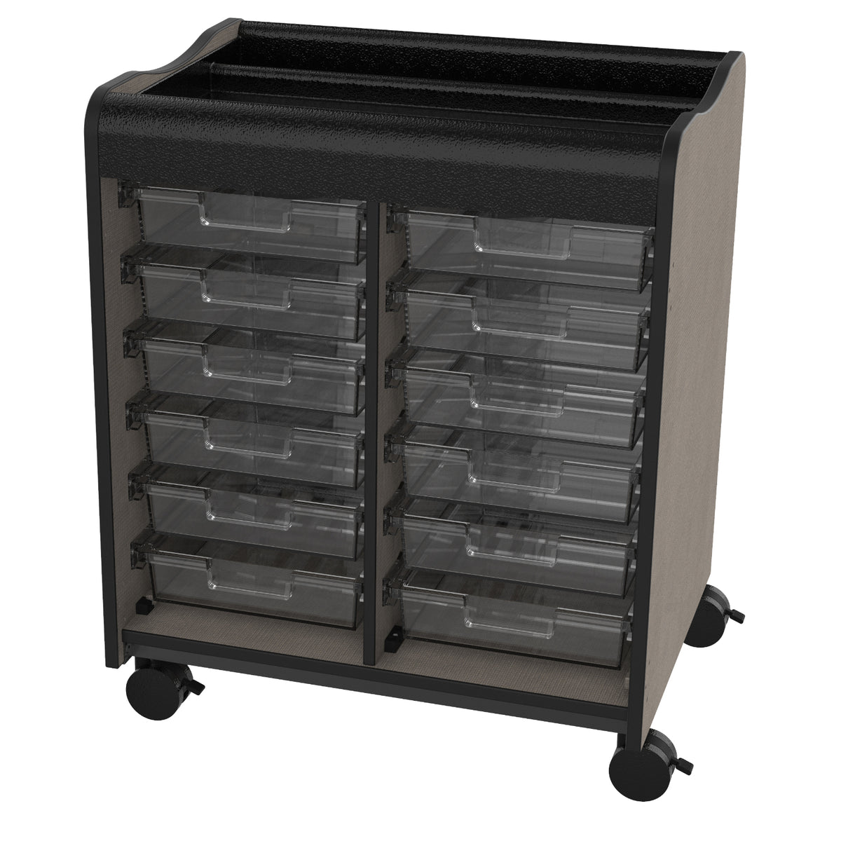 Horizon Makerspace Series 12-Tray Mobile Storage Cart