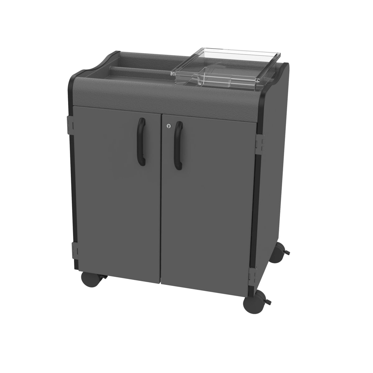 Horizon Makerspace Series 12-Tray Mobile Storage Cart with Doors