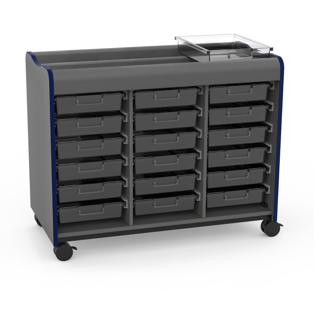 Horizon Makerspace Series 18-Tray Mobile Storage Cart