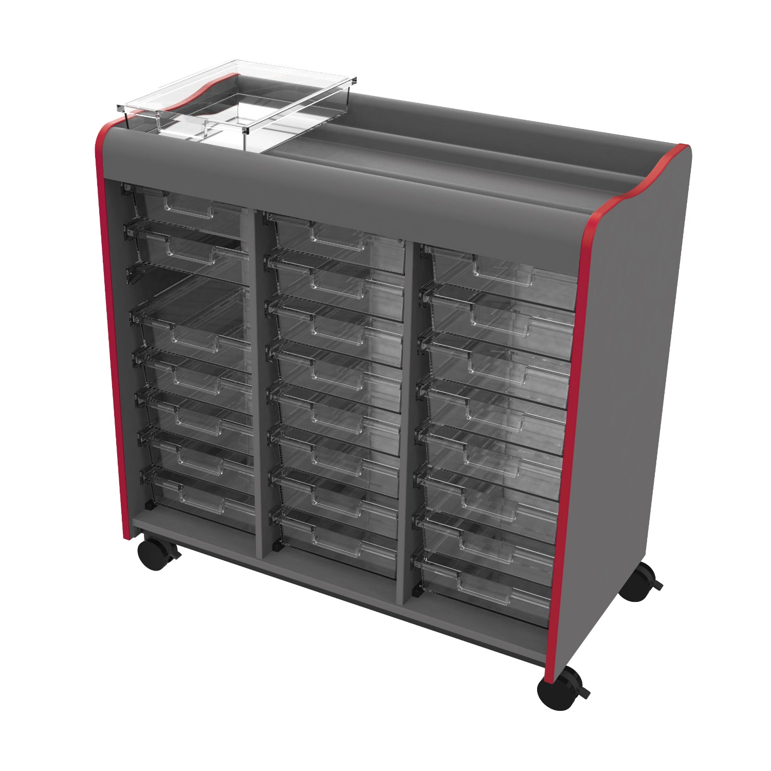 Horizon Makerspace Series 24-Tray Mobile Storage Cart