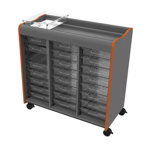 Horizon Makerspace Series 24-Tray Mobile Storage Cart