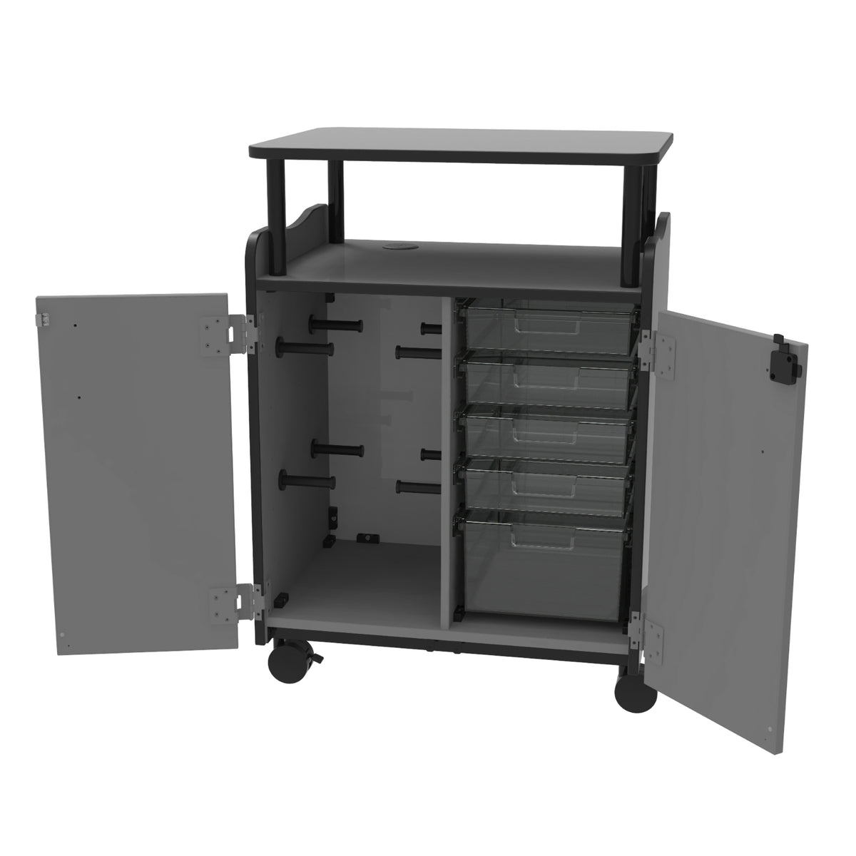 Horizon Makerspace Series 3D Printer Cart with Doors