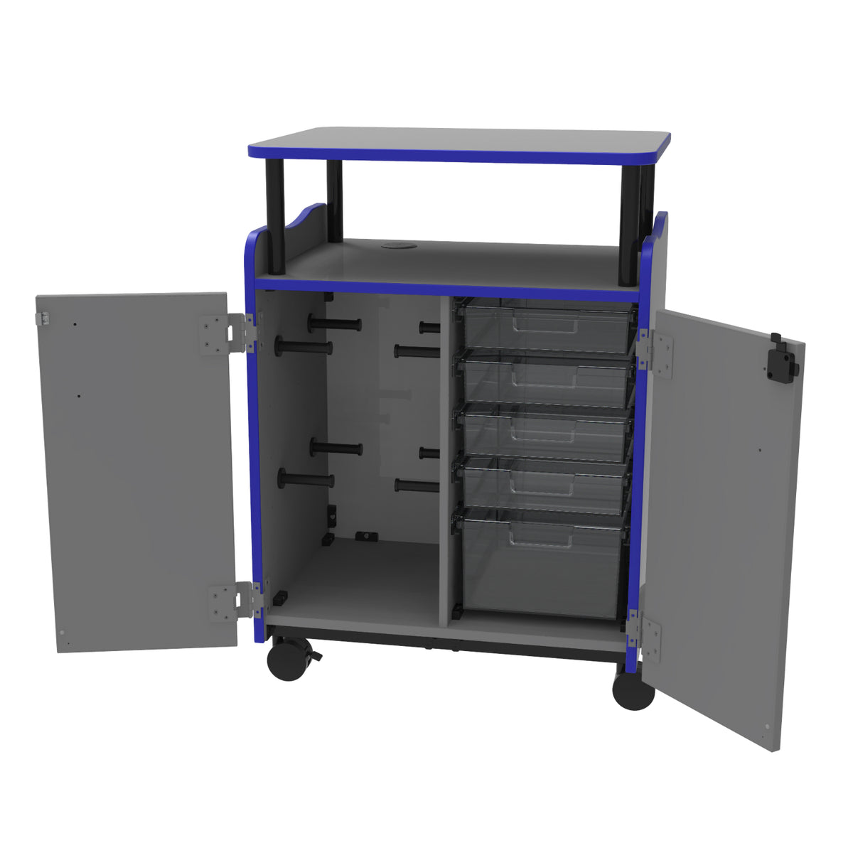 Horizon Makerspace Series 3D Printer Cart with Doors
