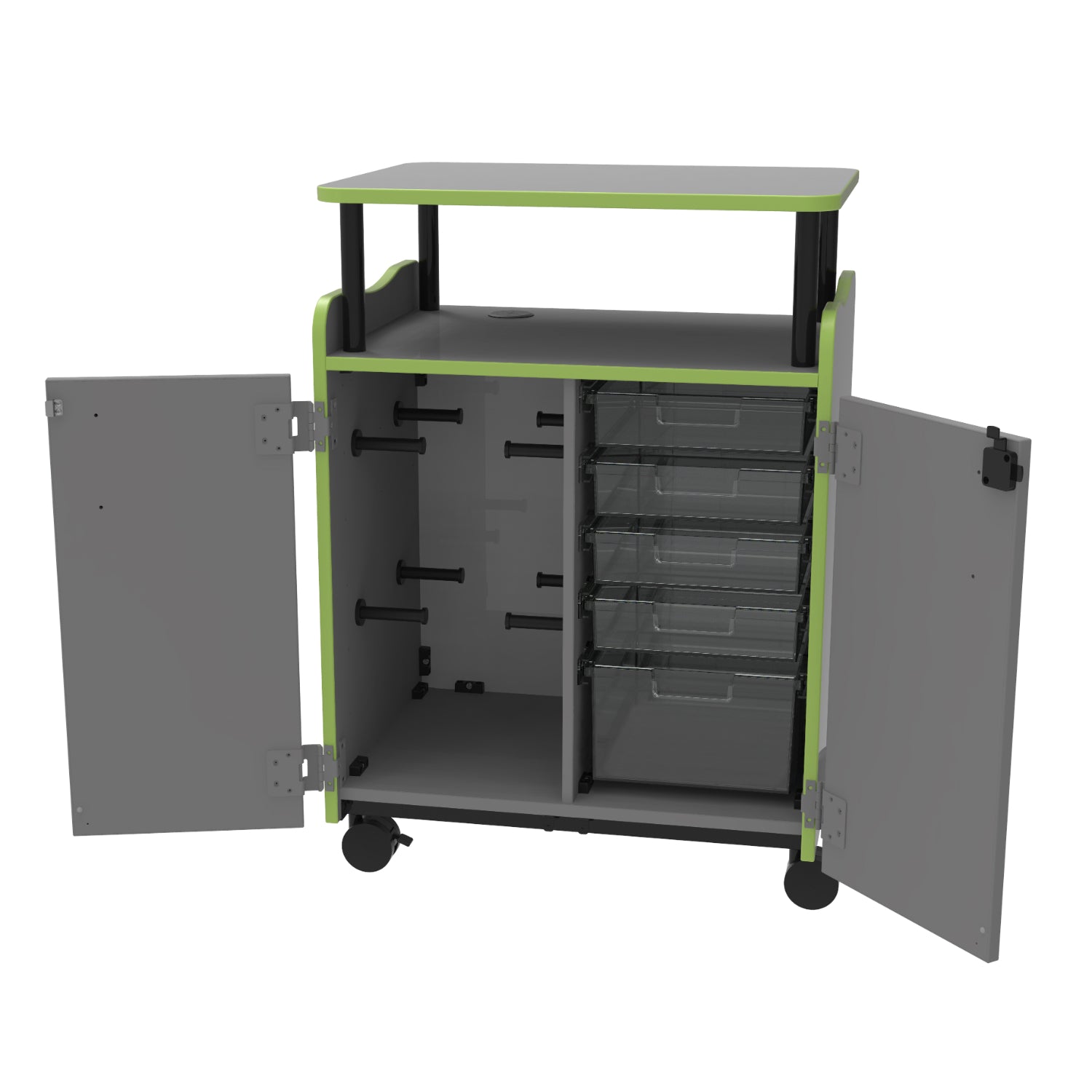 Horizon Makerspace Series 3D Printer Cart with Doors