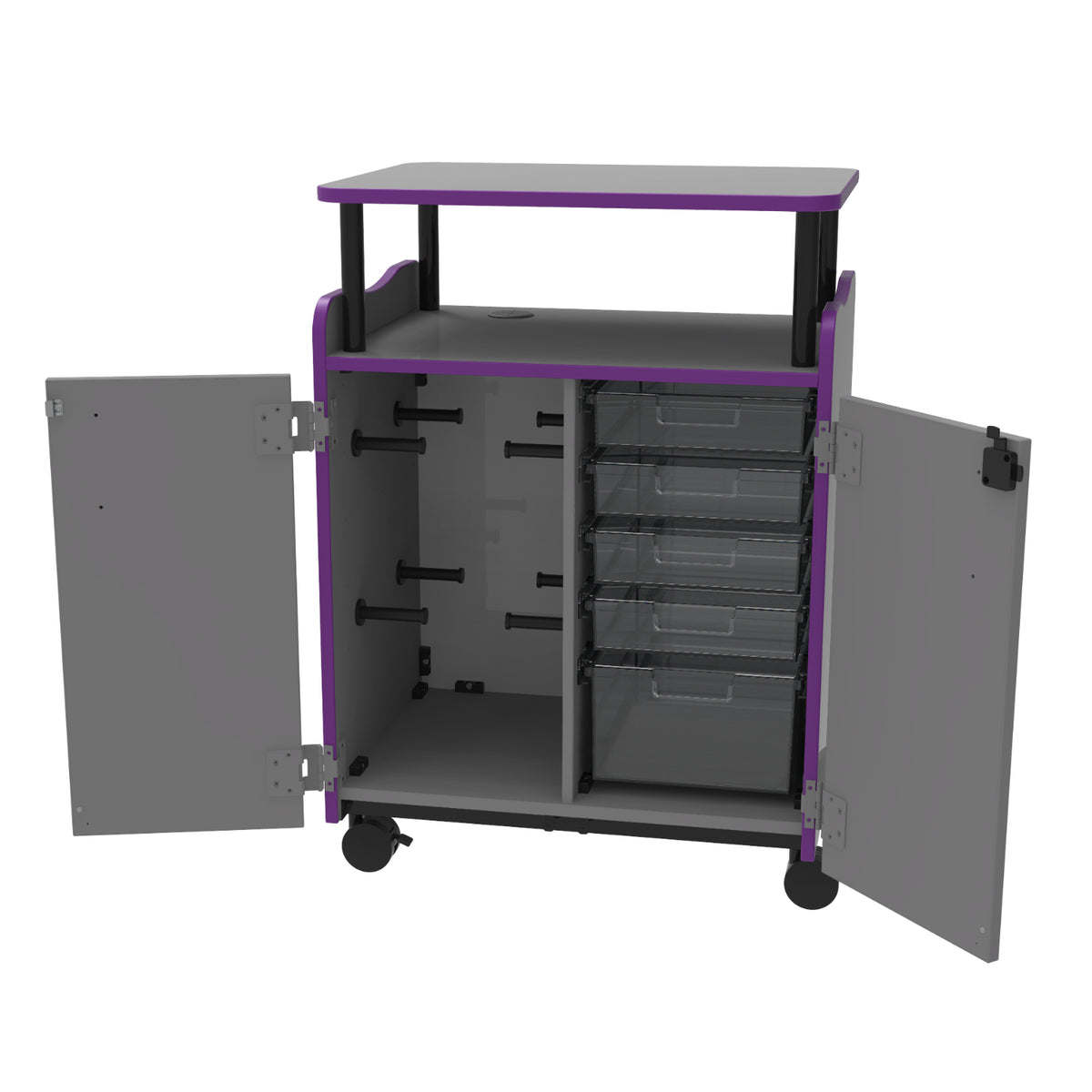 Horizon Makerspace Series 3D Printer Cart with Doors