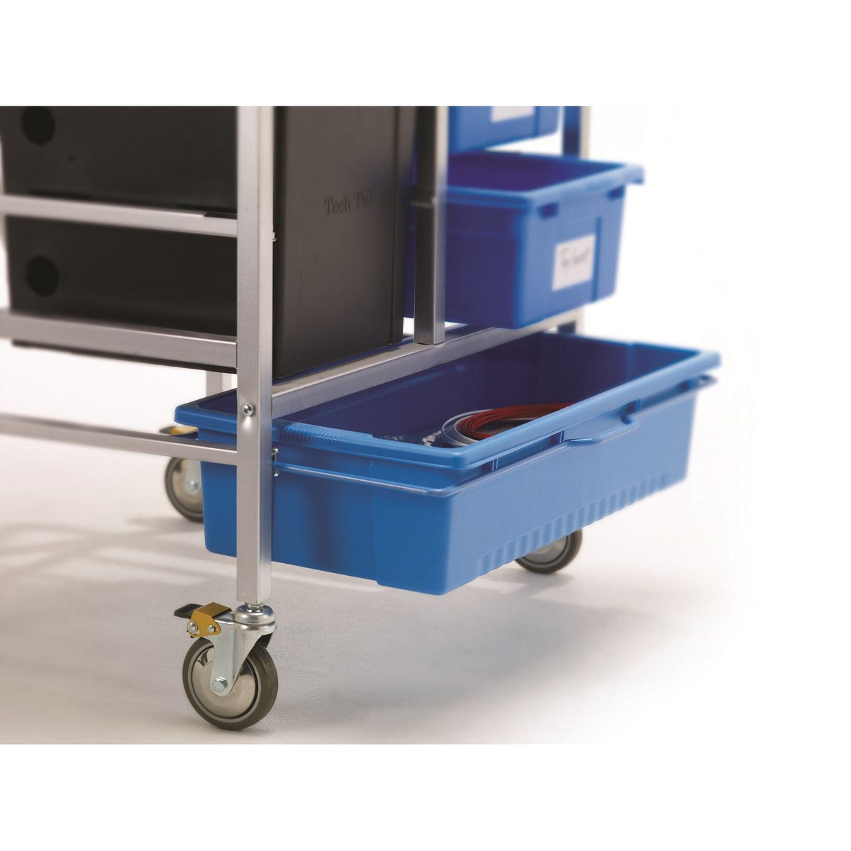 3D Printer Cart, Premium Model with Base Tech Tub, 2 Open Tubs and 1 Really Big Tub