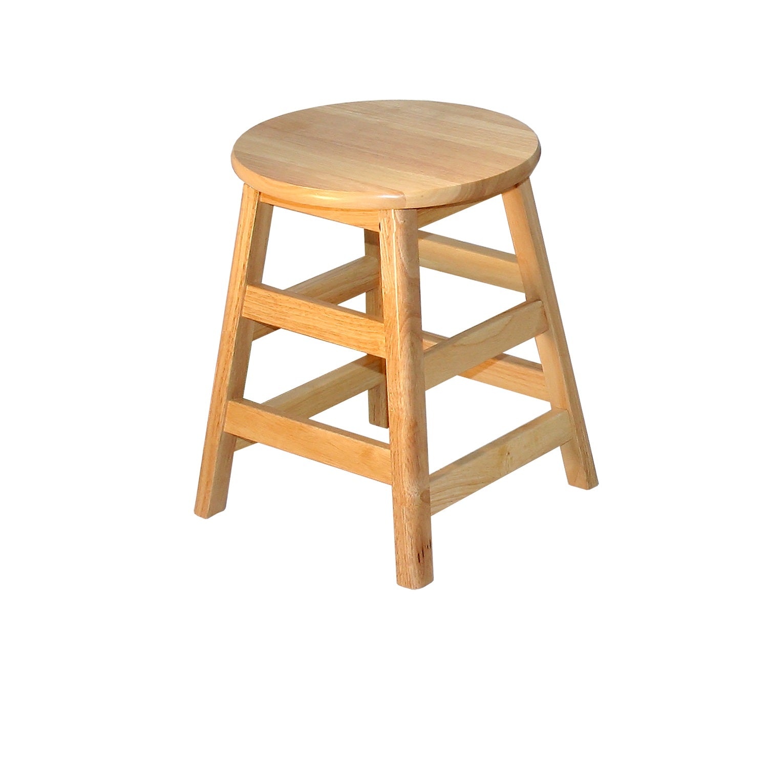 Solid Hardwood Stool, 18" Height