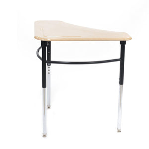 Kaleidoscope Collaborative Learning  Adjustable Height Triangle Desk with Solid Plastic Top