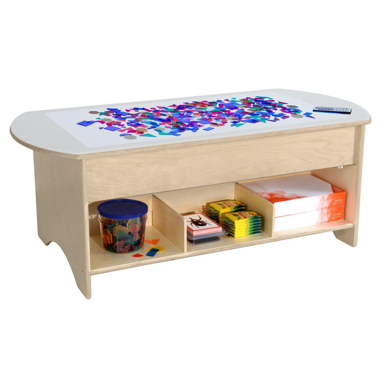 48" Brilliant Light Table with Storage-Pre-School Furniture-