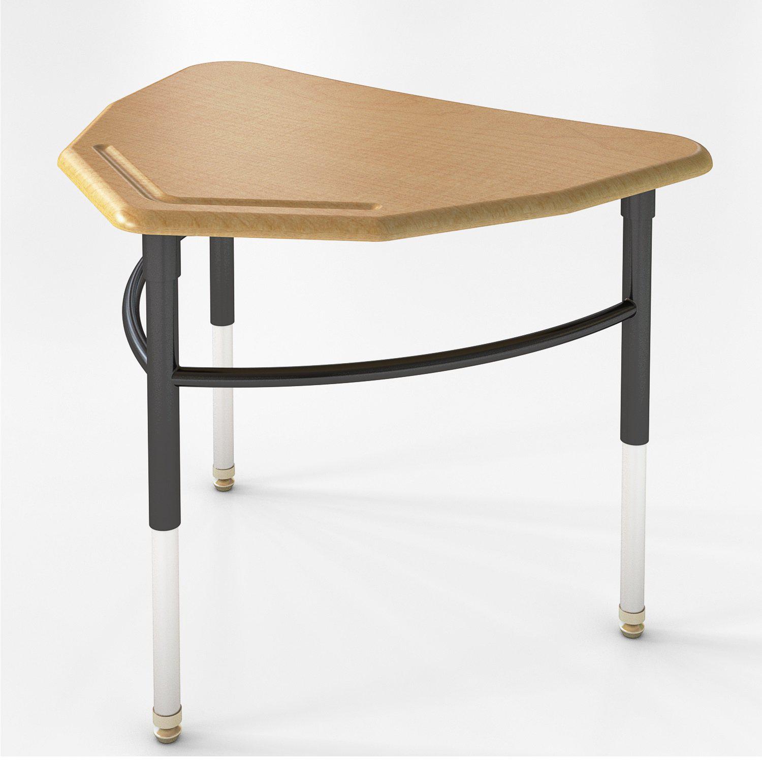 Kaleidoscope Collaborative Learning  Adjustable Height Diamond Desk with Solid Plastic Top