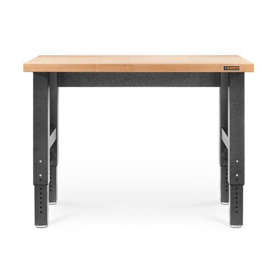 Adjustable Height Hardwood Workbench, 48" W, FREE SHIPPING