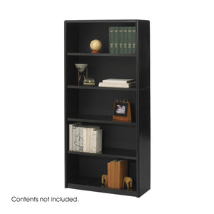5-Shelf ValueMate® Economy Bookcase-Storage Cabinets & Shelving-Black-