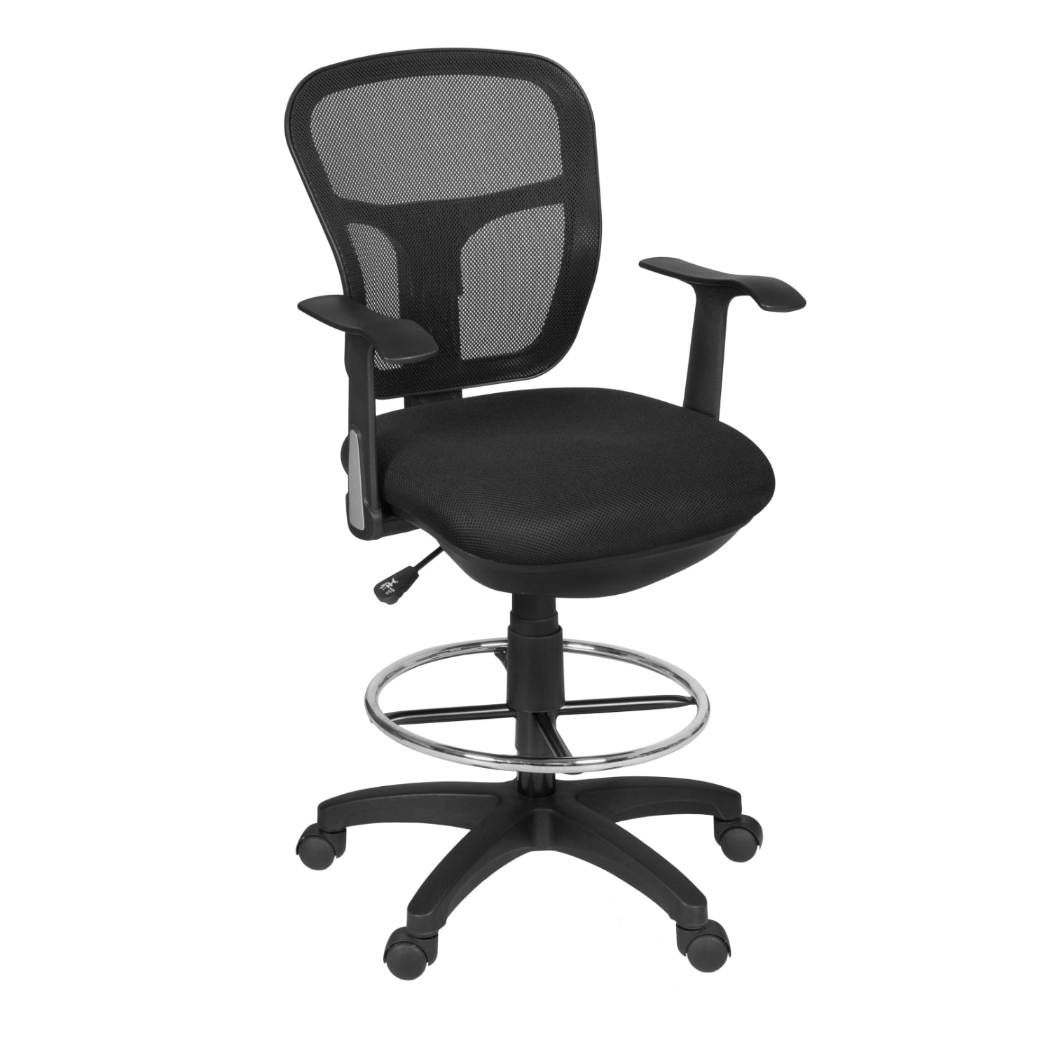 Harrison Mesh Back Swivel Drafting Stool with Arms