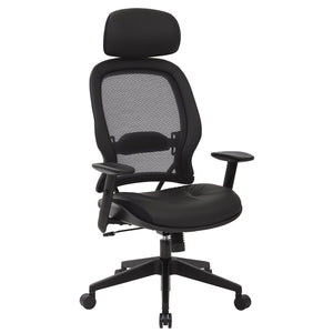 Professional Air Grid® Chair with Bonded Leather Seat