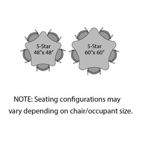 MG Series Adjustable Height Activity Table, 60" 5-Star