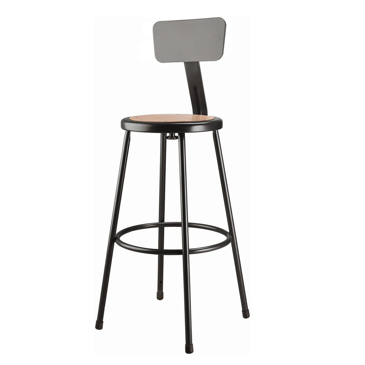 Heavy Duty Steel Stool With Backrest