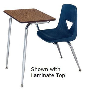620 Series Combo Desk, 17-1/2" Seat Height, Solid Hard Plastic Top