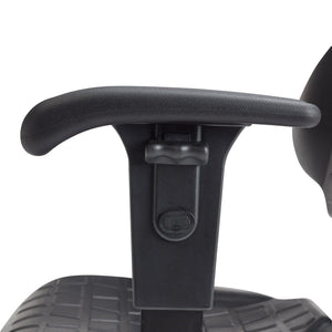 Kangaroo Polyurethane Task Chair with Adjustable Arms, Desk Height