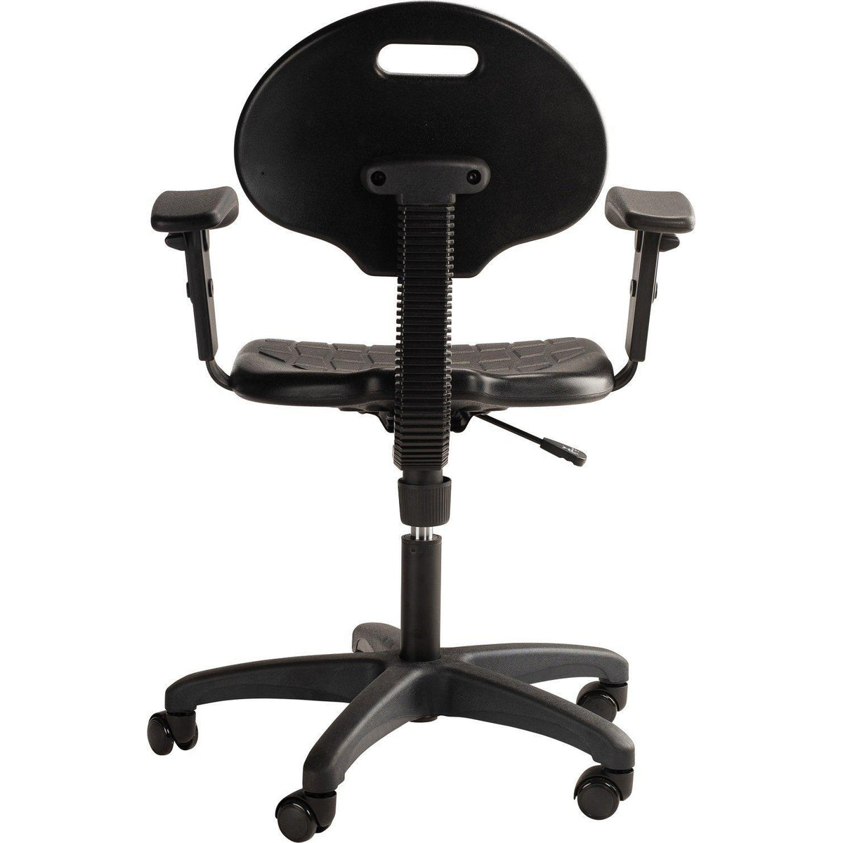 Kangaroo Polyurethane Task Chair with Adjustable Arms, Desk Height