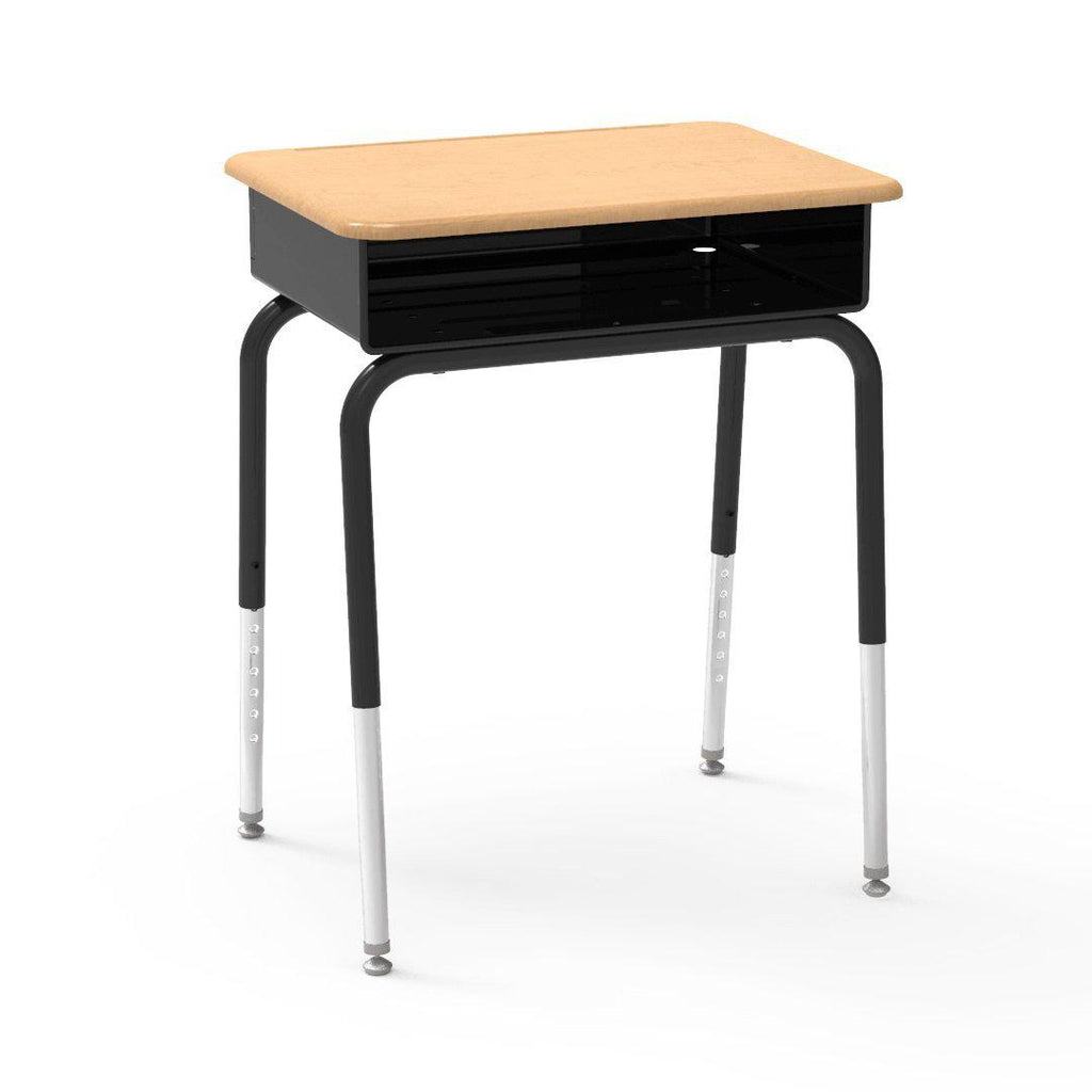 Open Front Student Desk, Wood Grain Top (RF)