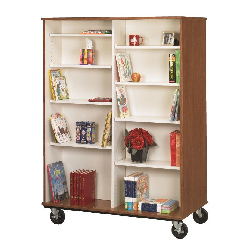 Mobile Double Sided Book Cart, 67" H
