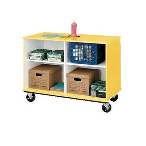 Open Divided Mobile Storage, 36" High
