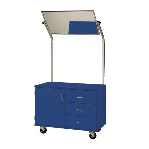 Mobile Demonstration Station With Mirror, Lockable