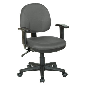Sculptured Ergonomic Manager's Chair with Adjustable Arms