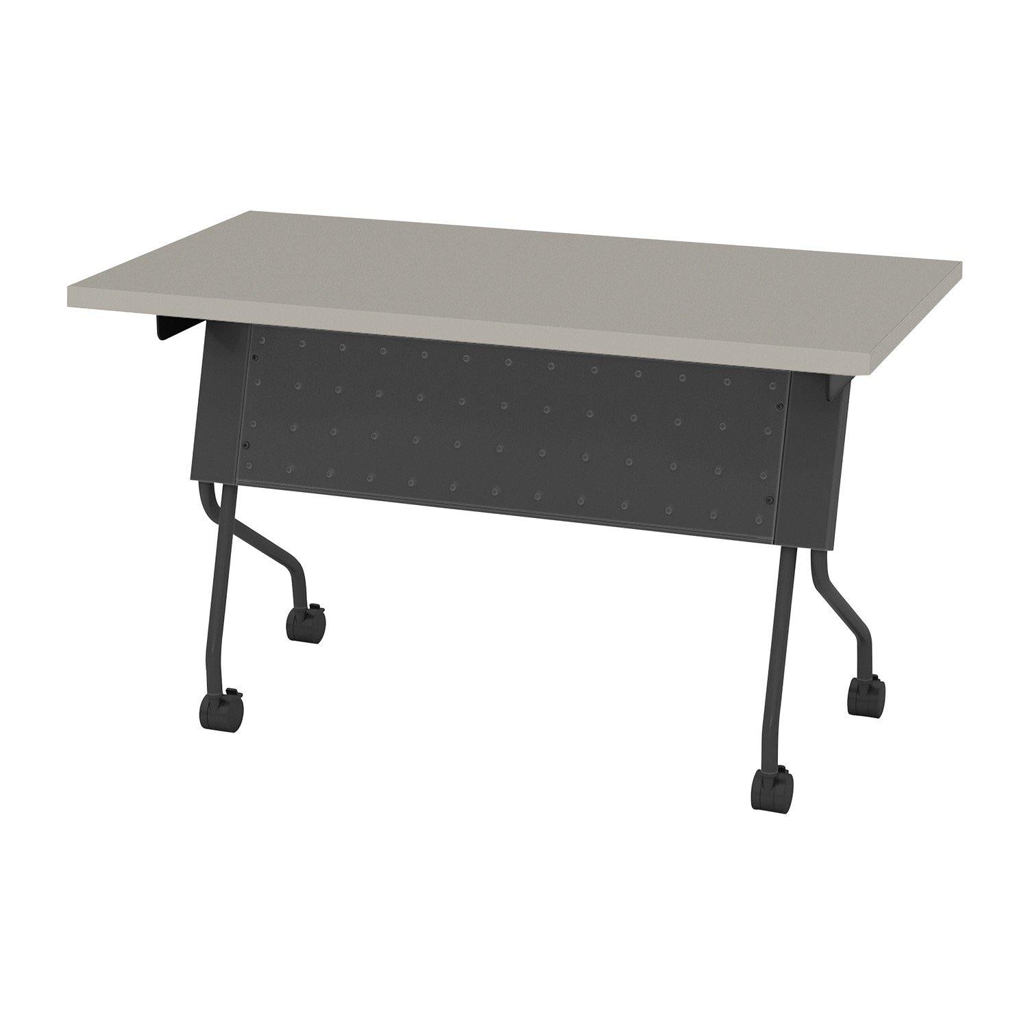 Folding/Nesting Mobile Training Tables, Rectangular, 48" x 18" x 29.5" H