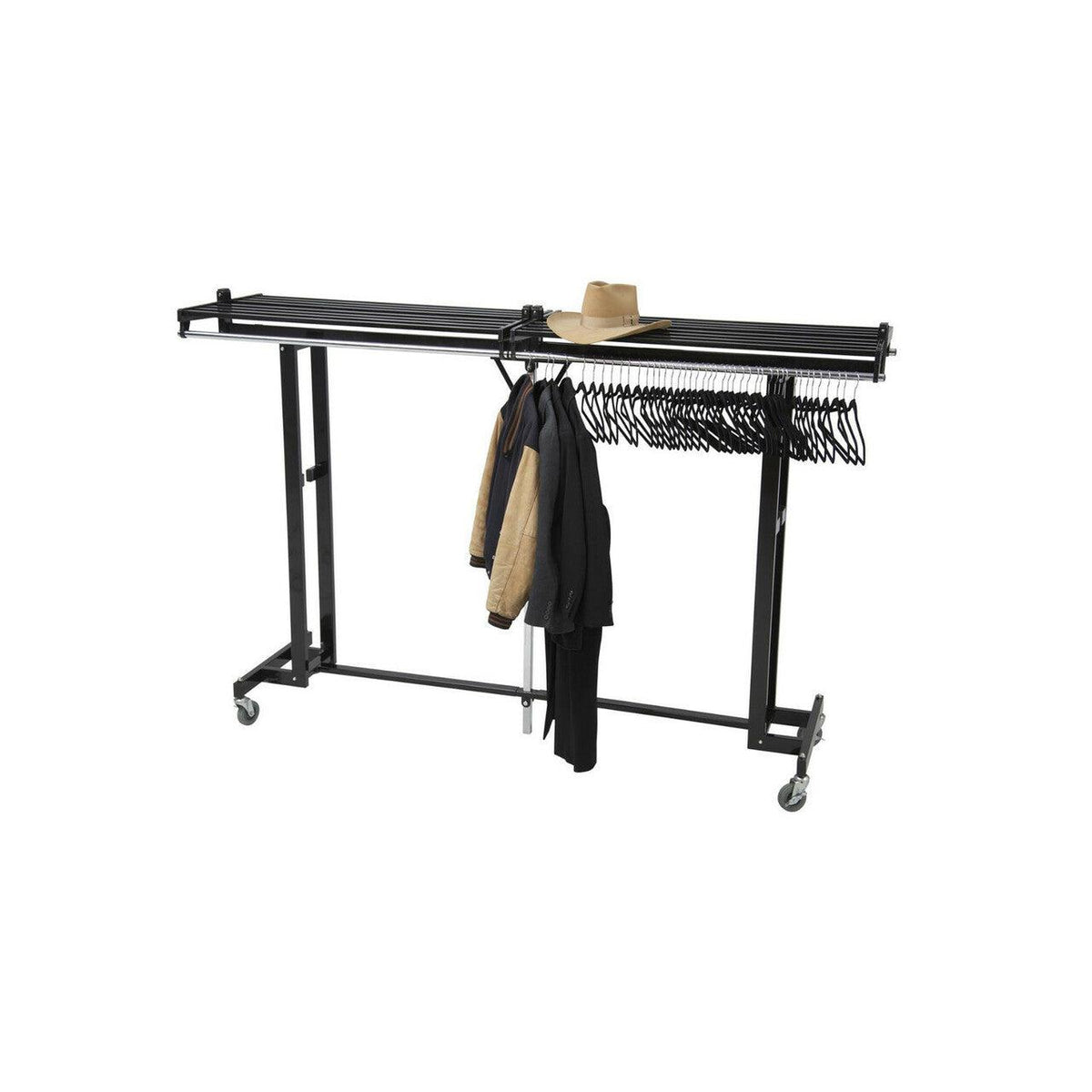 Portable Folding Coat Rack 72 W x 48 H NextGen Furniture Inc