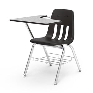 9000 Series Chair Desk with Tablet Arm Top-Desks-Black-Grey Nebula-