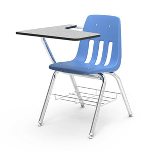 9000 Series Chair Desk with Tablet Arm Top-Desks-Sky Blue-Grey Nebula-