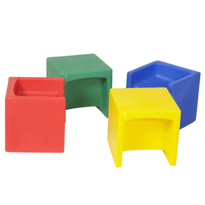 Three-in-One Cube Chairs - Set of 4