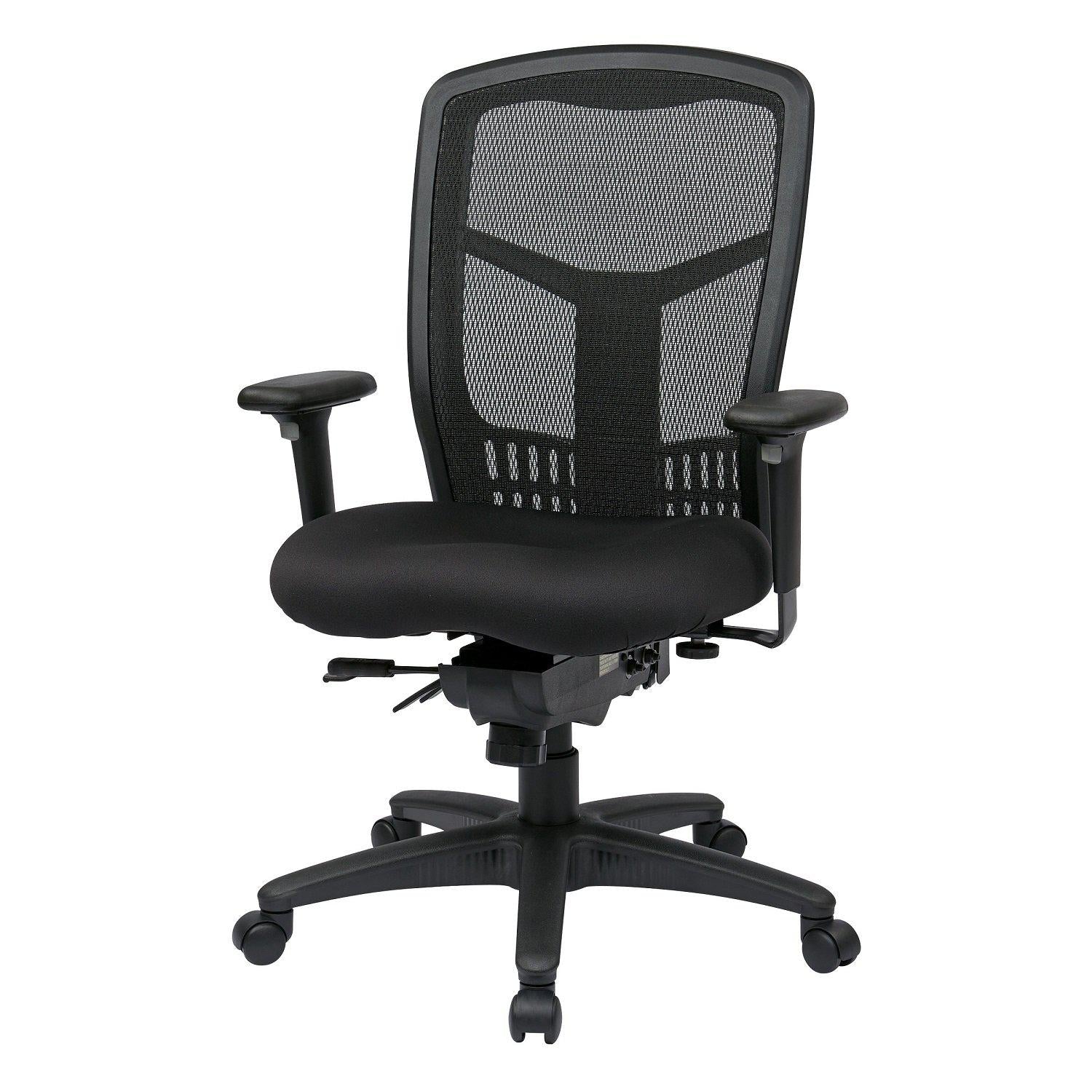 ProGrid® High Back Managers Chair with Adjustable Arms and Seat Slider