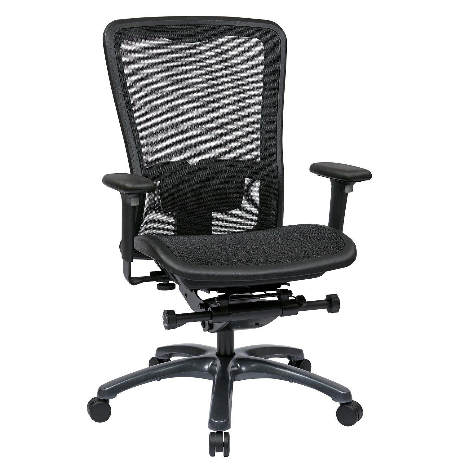 Deluxe R2 SpaceGrid Back Chair with Memory Foam Mesh Seat - NextGen  Furniture, Inc.