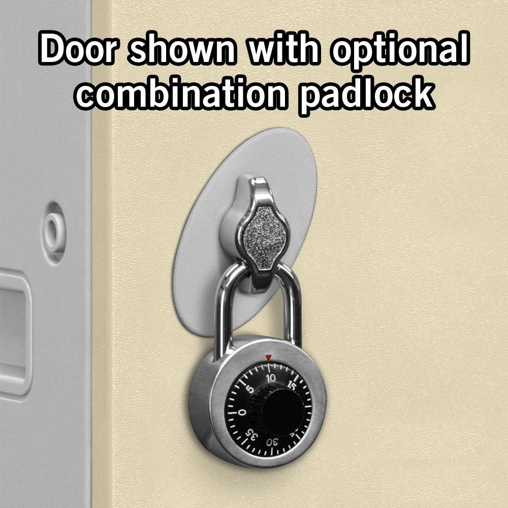 12" Wide Four Tier ABS Plastic Locker, 1 Wide, 6 Feet High, 18 Inches Deep, Tan, Assembled