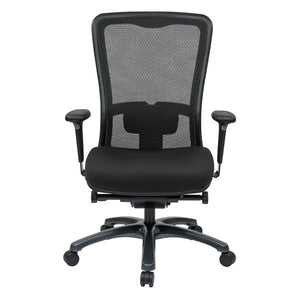 ProGrid® High Back Managers Chair with Coal Free Flex Fabric Seat, 3-Way Adjustable Arms and Seat Slider