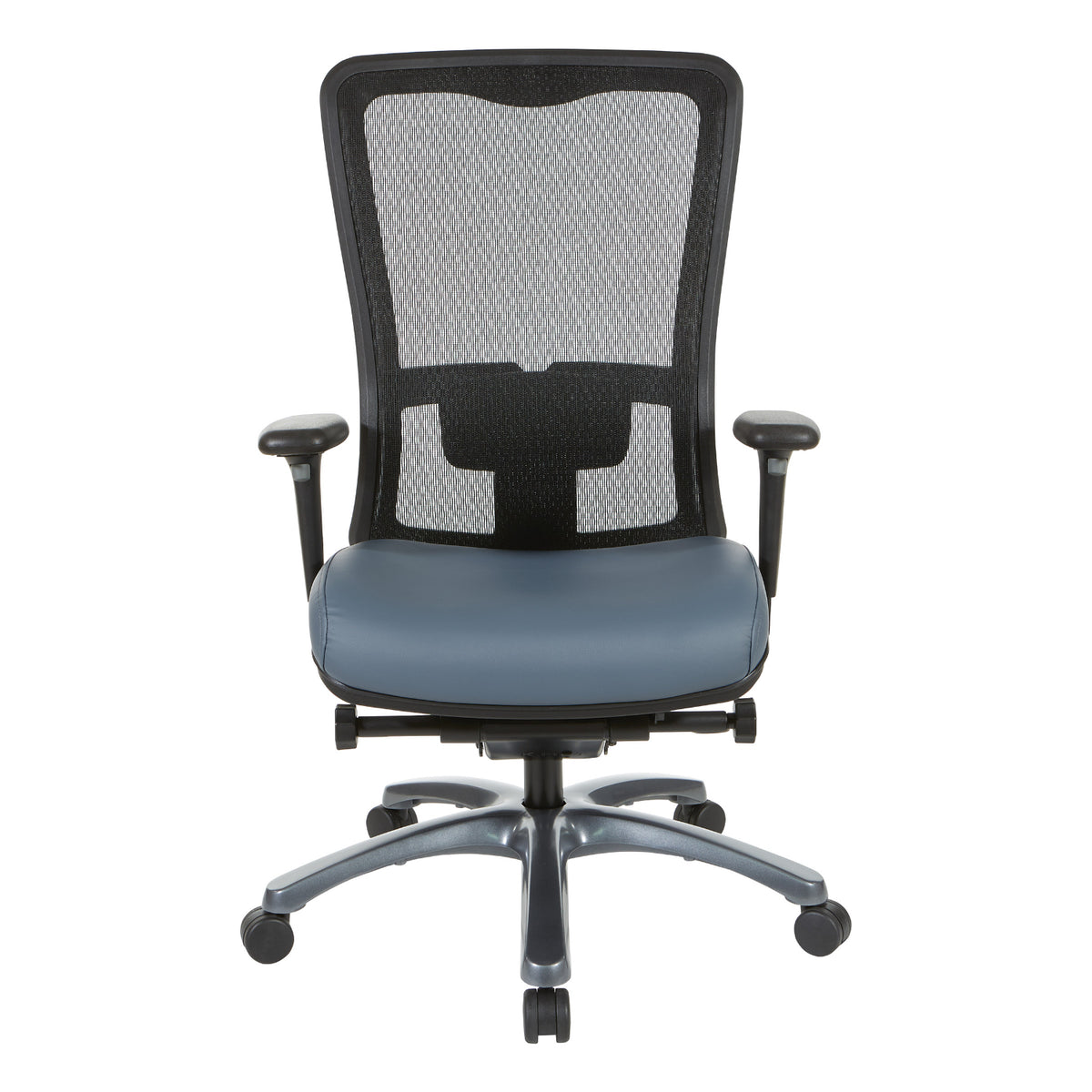 ProGrid® High Back Managers Chair with Antimicrobial Vinyl Seat, 3-Way Adjustable Arms and Seat Slider