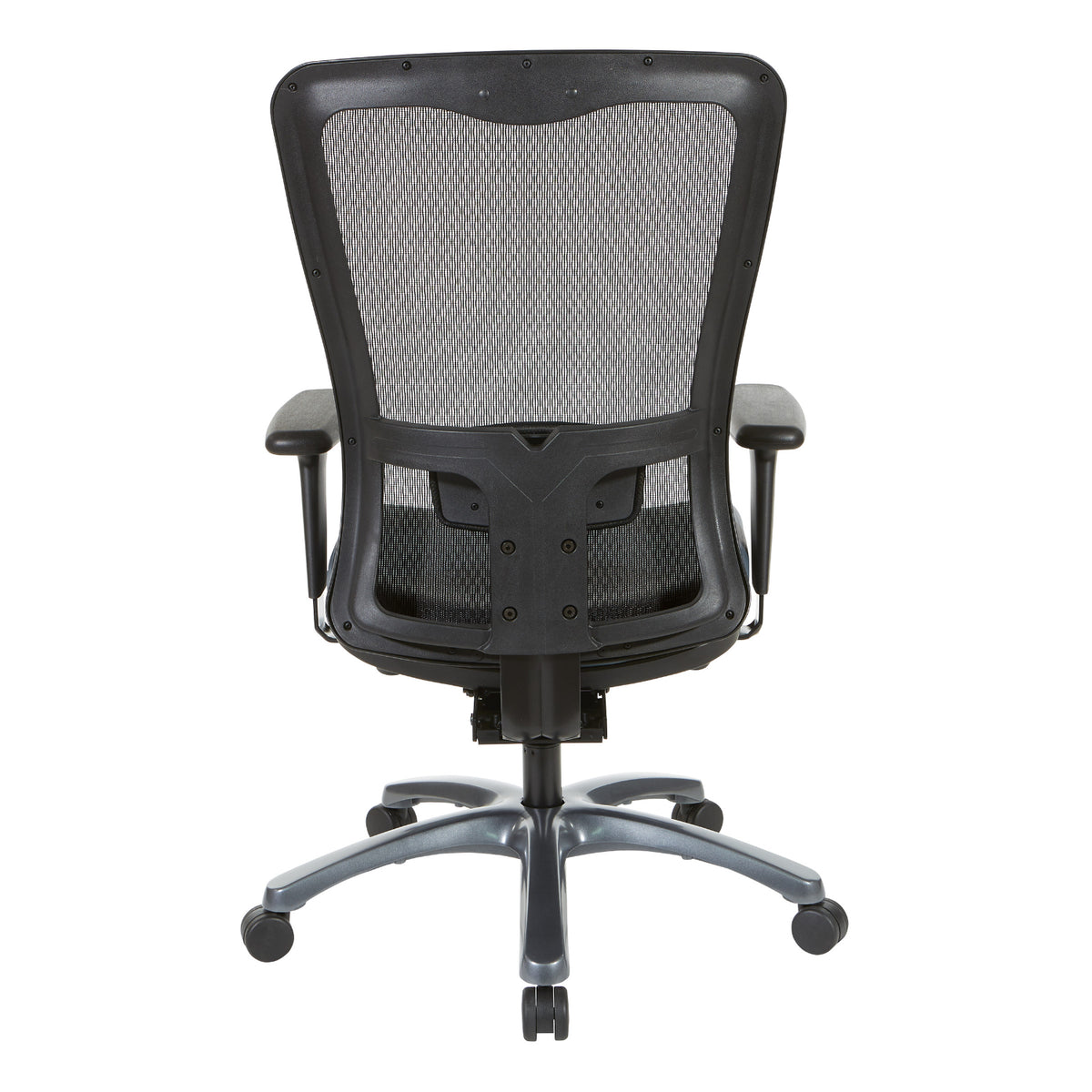 ProGrid® High Back Managers Chair with Antimicrobial Vinyl Seat, 3-Way Adjustable Arms and Seat Slider