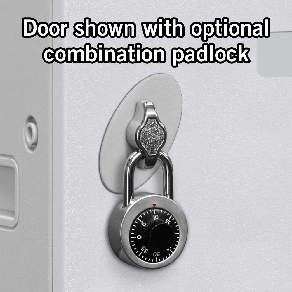 12" Wide Eight Tier ABS Plastic Locker, 3 Wide, 6 Feet High, 18 Inches Deep, Gray, Assembled