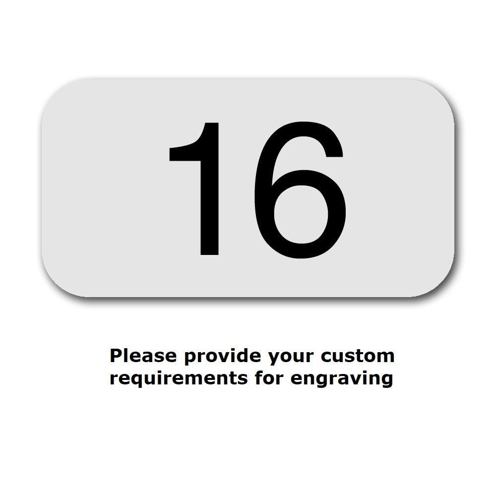 Custom Engraved Number Plate for ABS Plastic Locker Doors