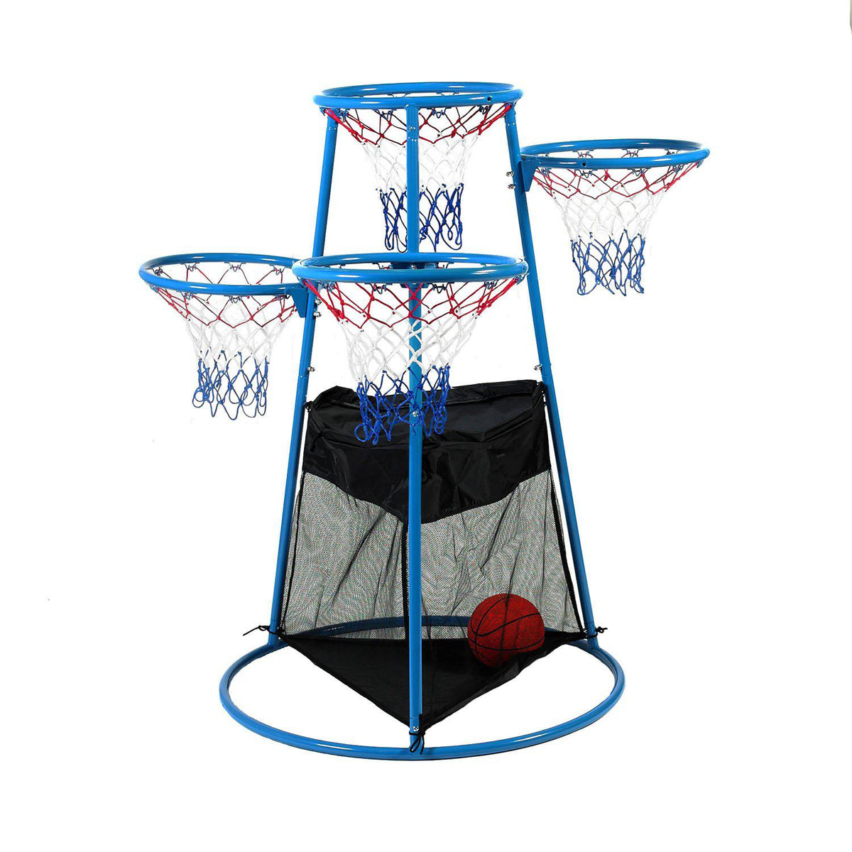 4-Ring Basketball Stand with Storage Bag
