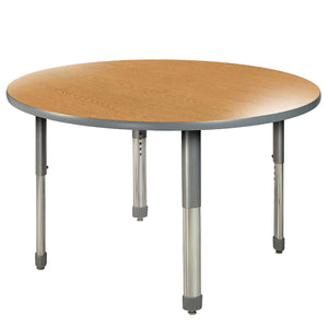 Aero Activity Table, 48" Circle, Oval Adjustable Height Legs