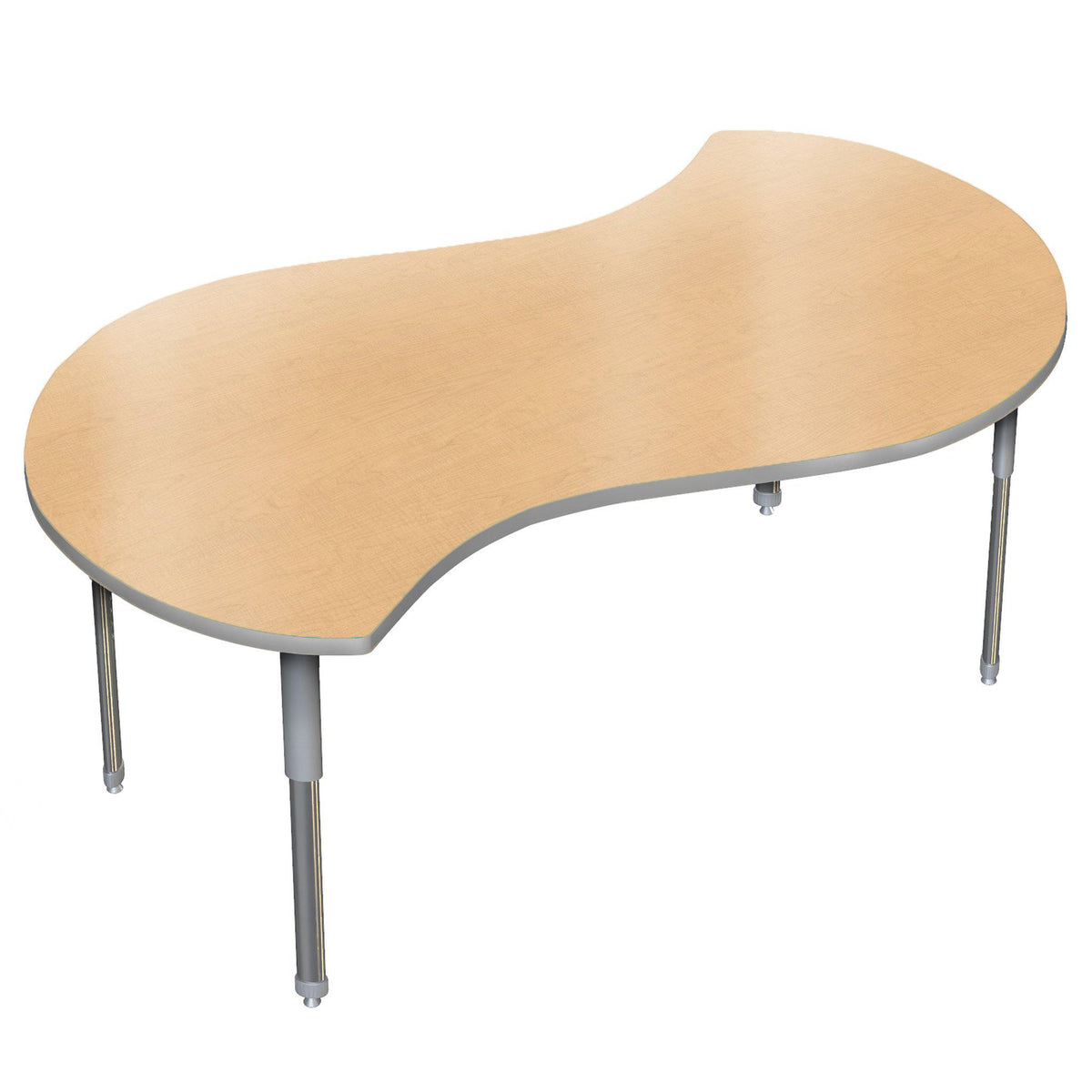 Aero Activity Table, 42" x 72" Doodle, Oval Adjustable Height Legs