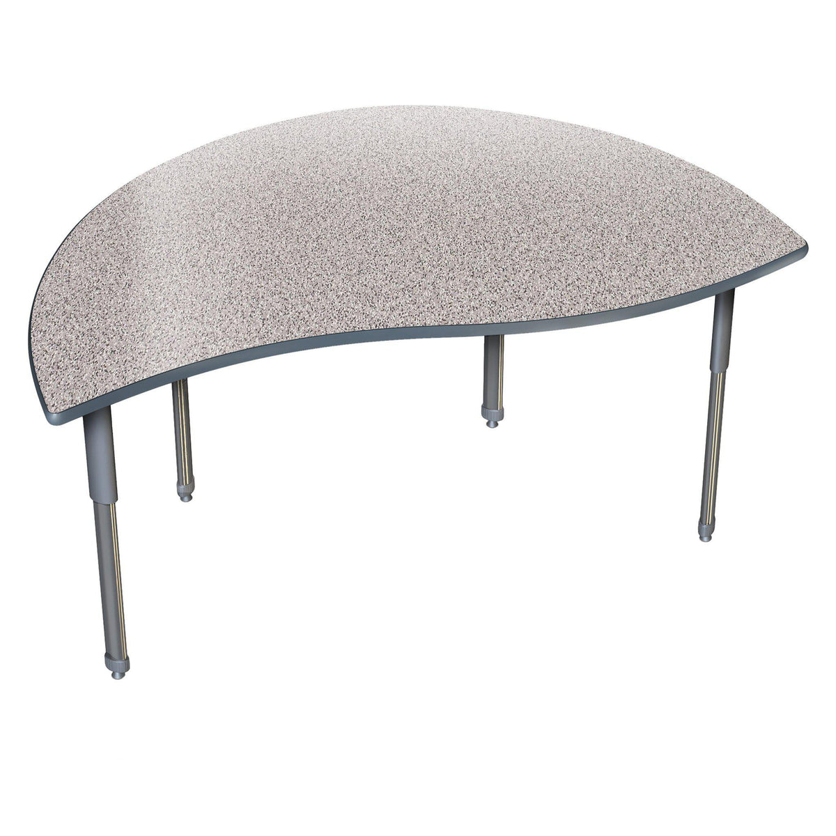 Aero Activity Table, 30" x 48" Merge, Oval Adjustable Height Legs